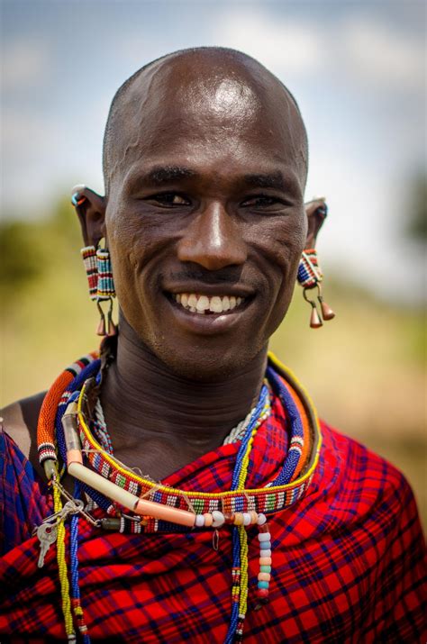 Masai Man African People African Life Masai Tribe