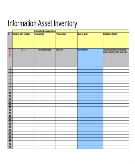 Free Sample Inventory In Pdf Xls Examples
