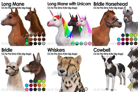 List Of All My Cc For Your Animals Sims Pets Sims 4 Pets Sims 4