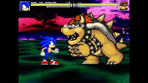 Nick54222 Mugen Sonic The Hedgehog Me Claymizer Old Vs Bowser Ky