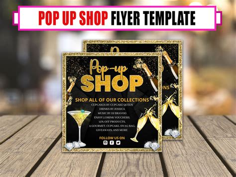 Pop Up Shop Flyer Diy Canva Pop Up Shop Flyer Template Etsy India
