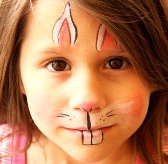 Super fast kitty/bunny face painting tutorialwebsite:www.illusionfaceart.com. Bunny Rabbit Face Painting Kids | Bunny face paint, Girl ...