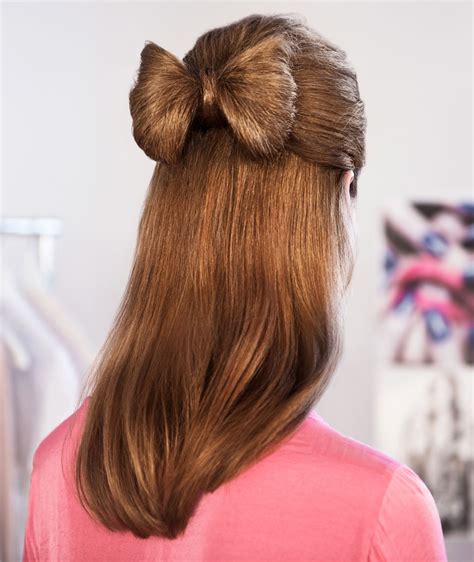 Wrap Up Your Hair With This On Trend Half Up Half Down Bow Hairstyle