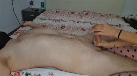 hot wife first time urethral sounding cock with huge 30 cm dilator rough handjob teasing
