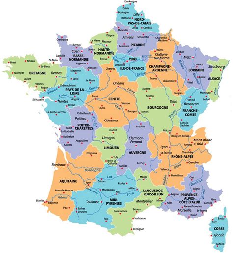 Carte Des Régions Françaises Voyage Carte Plan