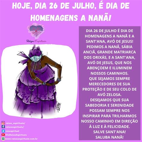 Dia De Nanã Na Semana