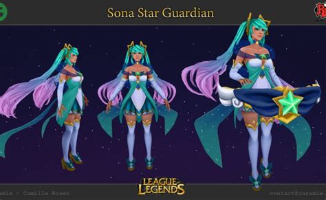 ⭐ Star Guardian Sona Skin League Of Legends Fan Otosection