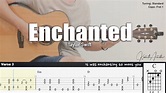 Enchanted - Taylor Swift | Fingerstyle Guitar | TAB + Chords + Lyrics ...
