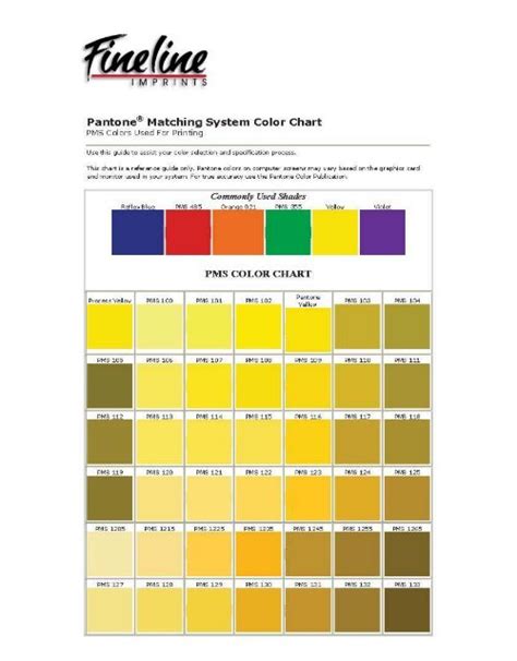Pantone Matching System Color Chart Pms Pantone Color Chart