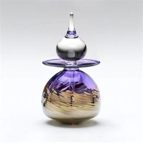 Purple Perfume Bottle Timbuktu By Michael Trimpol Boha Glass