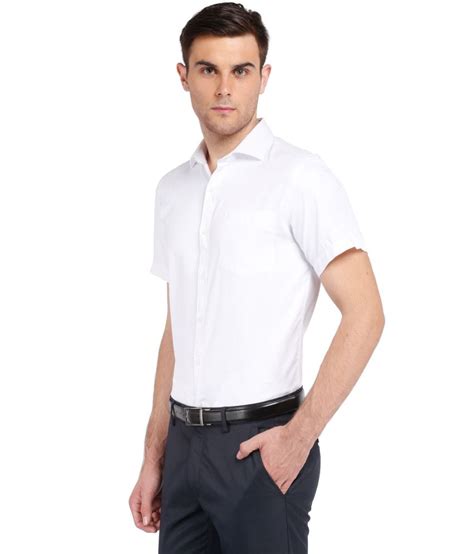 Mark Taylor White Polyester Shirt Buy Mark Taylor White Polyester