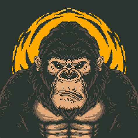 Artstation Gorilla Nft Pixel Art