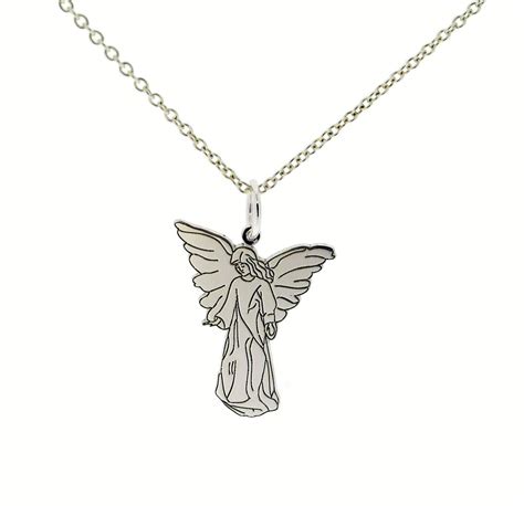925 Sterling Silver Guardian Angel Pendant With Chain Options Ebay