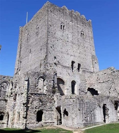 Portchester Castle Is Set Within The Magnificently Preserved Walls Of A