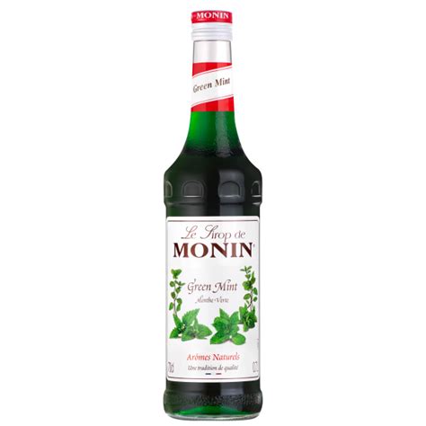 Monin Green Mint Syrup 700ml Slater And Whittaker