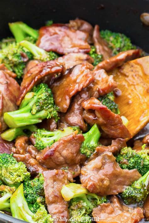 Add beef to pan with broccoli. Beef and Broccoli - Easy and Better Than Takeout!