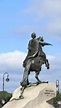 Equestrian statue of Peter the Great in Saint Petersburg Russia