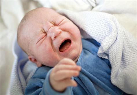 Newborn Baby Boy Crying Photograph By Samuel Ashfieldscience Photo