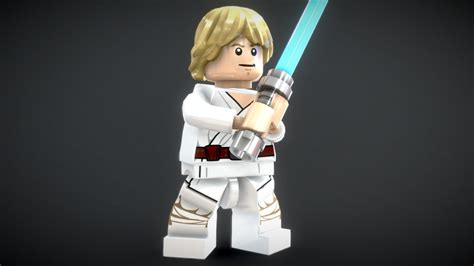 Lego Luke Skywalker Buy Royalty Free 3d Model By Vincent Yanez