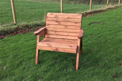Great savings & free delivery / collection on many items. Large Wide Wooden Garden Armchair | Wooden outdoor ...