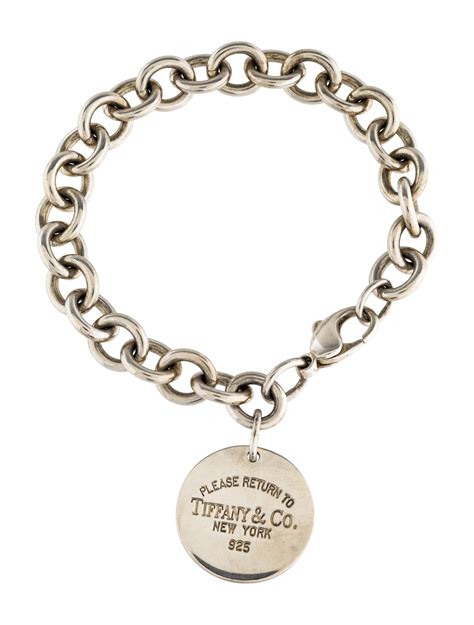Tiffany And Co Return To Tiffany Round Tag Link Bracelet Bracelets