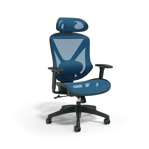 Union And Scale™ Flexfit™ Dexley Ergonomic Mesh Swivel Task Chair Blue