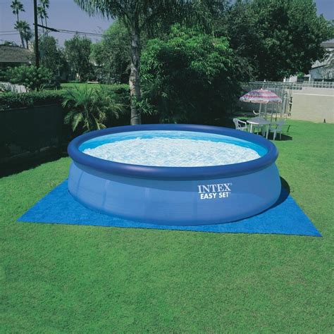 Intex 15 Ft X 15 Ft X 42 In Metal Frame Round Above Ground Pool With