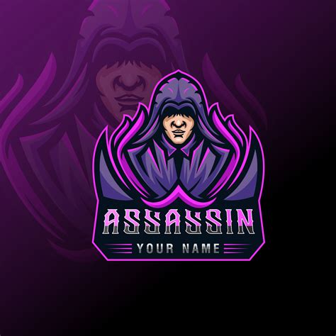 Assassin Ninja Mascot Logo Illustration Assassin Warrior Mascot Gaming