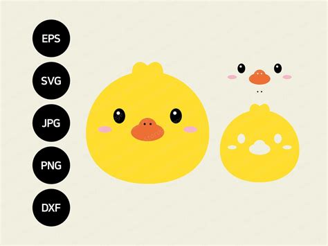Cute Duck Face Transparent Png For Babysuit Baby Duck Svg For Cricut