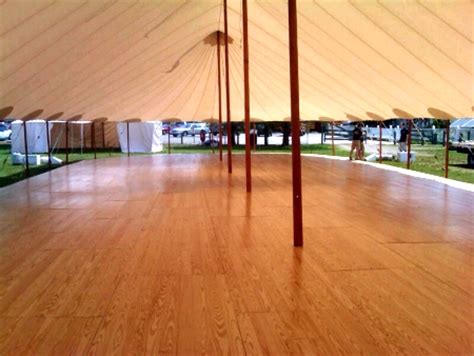 Looking for a outdoor event rentals in vineland? hardwood-floor-under-tent - Chez Vous Catering and Party ...