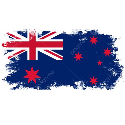 Brush Stroke Australia Flag Australia Flag Brush Stroke Png