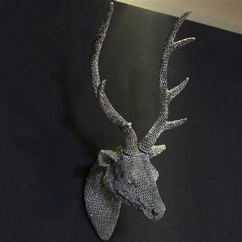 Painting Resin Deer Wall Decoration Hanging Wall Animal Head Resin