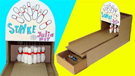 Bowling Game Diy How To Make A Game Desktop Game From Cardboard
