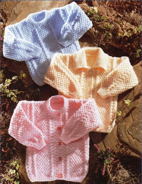 Digital Download Pdf Vintage Knitting Pattern Childs Aran Sweater