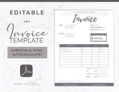 Editable Free Printable Invoice Templates Printable Templates Free