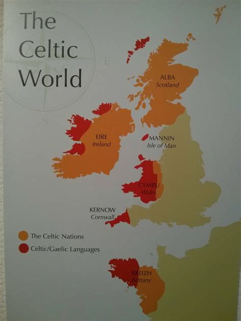 Celtic Map Of Europe Map Of The Celtic Nations Of Eur