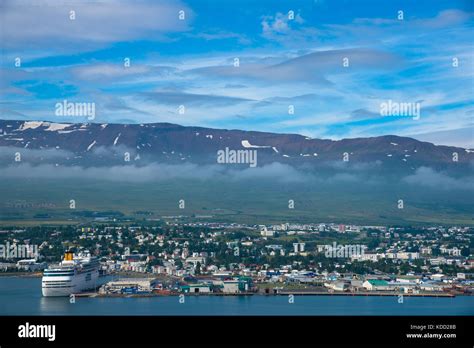 View At Akureyri Iceland Stock Photo Alamy