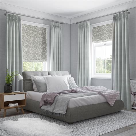 Bedroom With Dulux Colour Of The Year Tranquil Dawn Window Blinds And