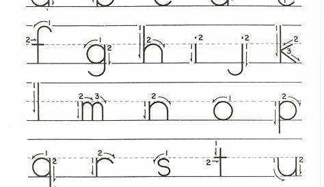 tracing lowercase letters free printable