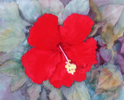Pauline S Art Hibiscus Painting