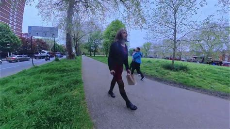 Crossdresser Walk In The Park Youtube