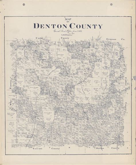 Denton County Boundary Map