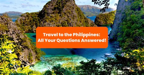 Updated Travel To The Philippines All Your Questions Answered Klook Travel Blog