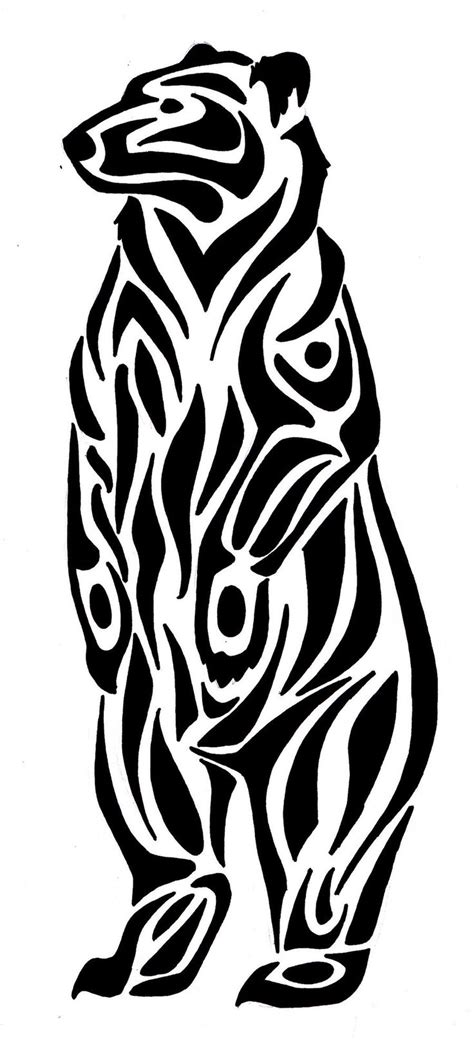 Polar bear soapstone sculpture carving / inuit native. Tribal Bear Paw Drawings - ClipArt Best