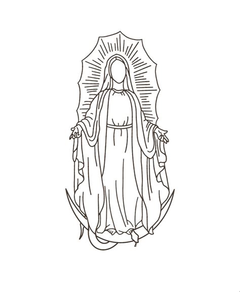 Virgin Mary Stepping on the Snake Tattoo Desenho cristão Cartazes