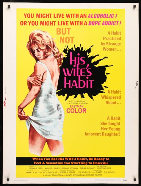 his wife s habit 1970 original thirty by forty movie poster original film art vintage