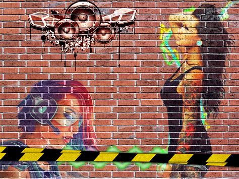 Graffiti Art Brick Wall