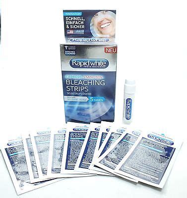 Rapid White Express Min Bleaching Strips Self Bleach Free Ebay