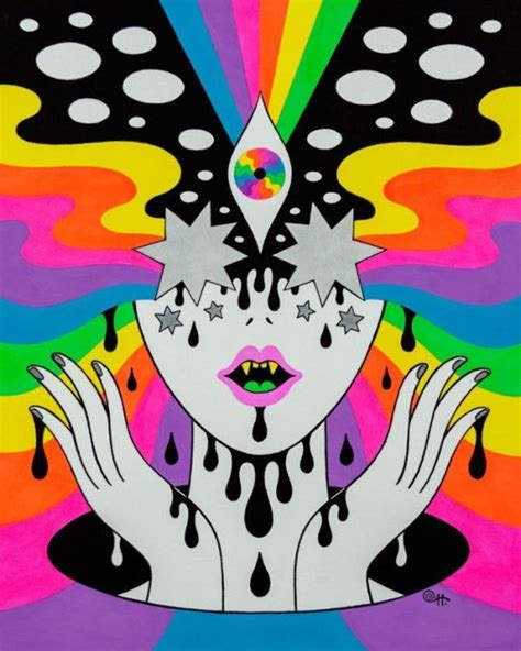 Psychedelic Art Acrylic Trippy Painting Ideas Pic Dink
