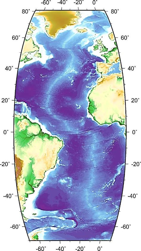 Mid Atlantic Ridge Map